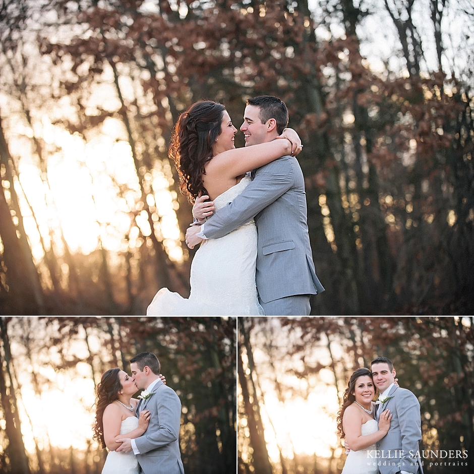 Beautiful wedding portraits on New Years Eve